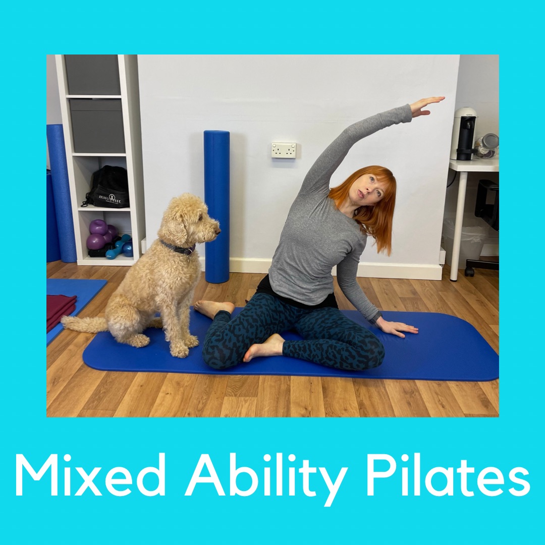Mixed ability pilates workout with foam roller/ball – 38 mins