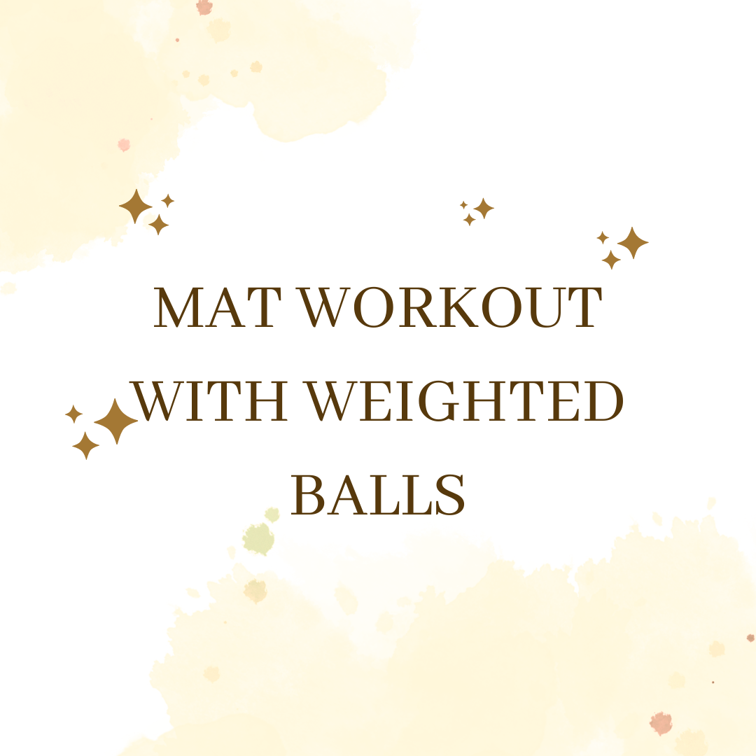 Mat workout with weighted balls – 32 mins