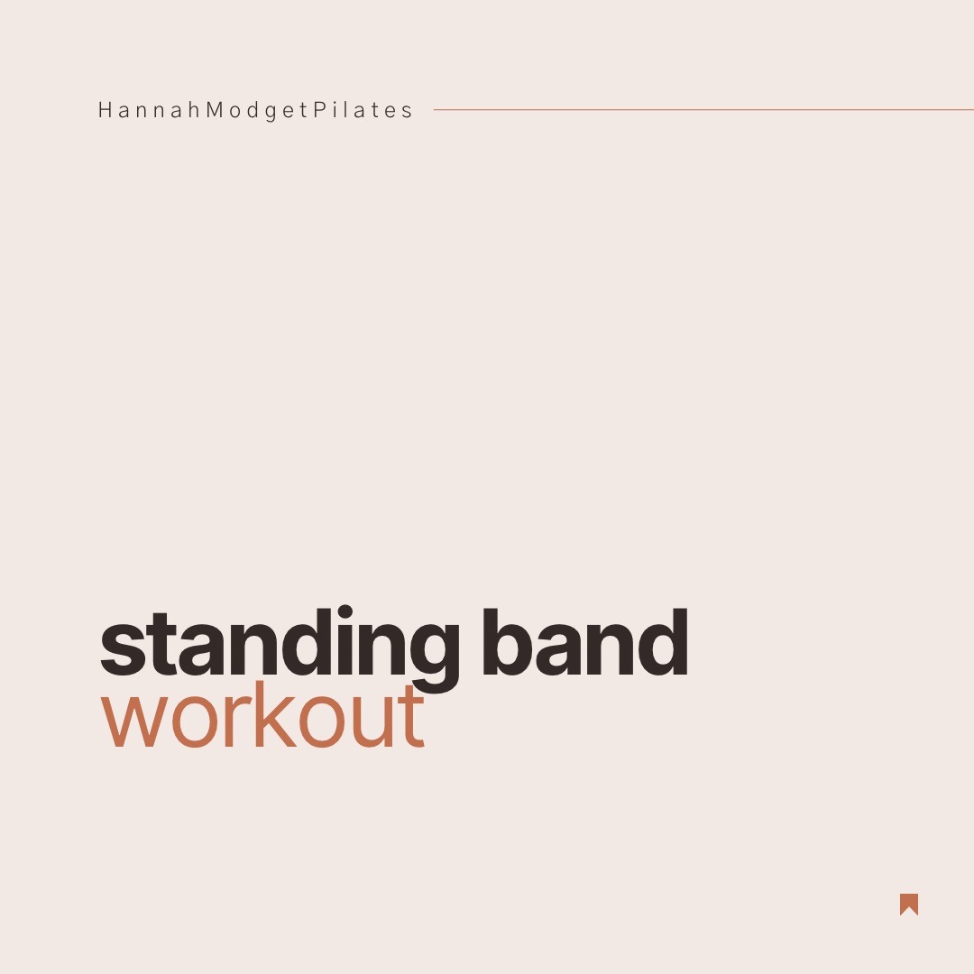 Standing band workout- 12 mins +