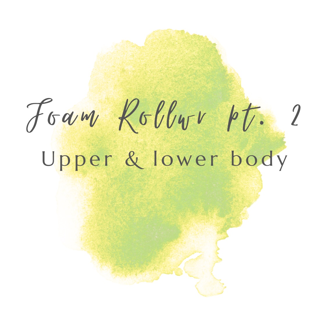 Foam roller part 2 (upper and lower body) – 22 mins