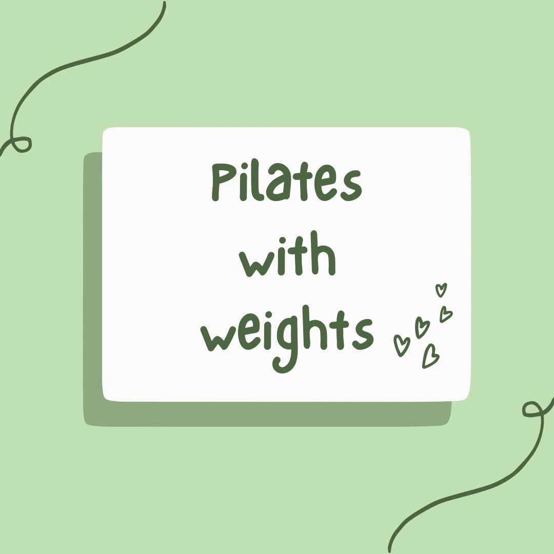 Pilates with weights – 34 mins